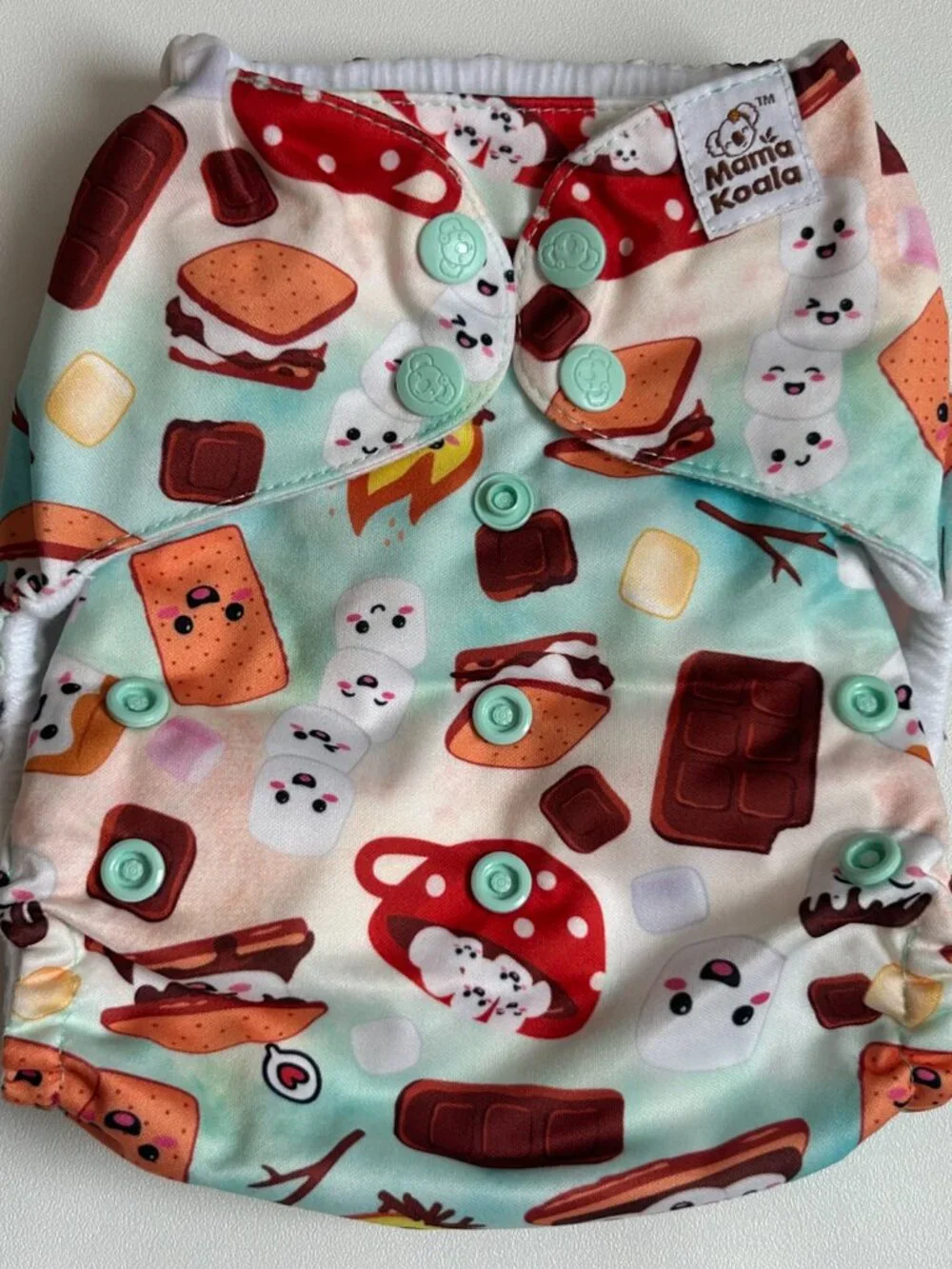 Mama Koala Camping Pocket Cloth Diaper OS No Insert NEW